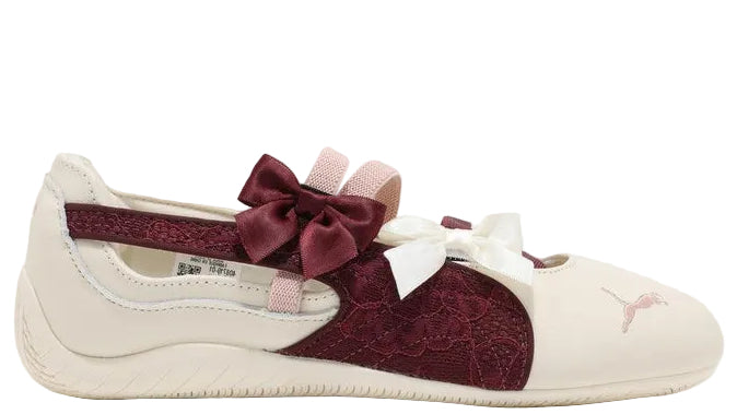 (Women) Puma Speedcat Ballet Lace Frosted Ivory-Ruby Shimmer 408719-01