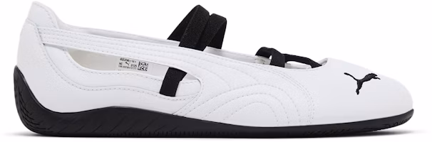(Women) Puma Speedcat Ballet Leather 'White Black' 403587-01 (Women) Puma Speedcat Ballet Leather 'White Black' 403587-01