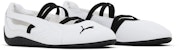 (W) Puma Speedcat Ballet Kulit 'Putih Hitam' 403587-01