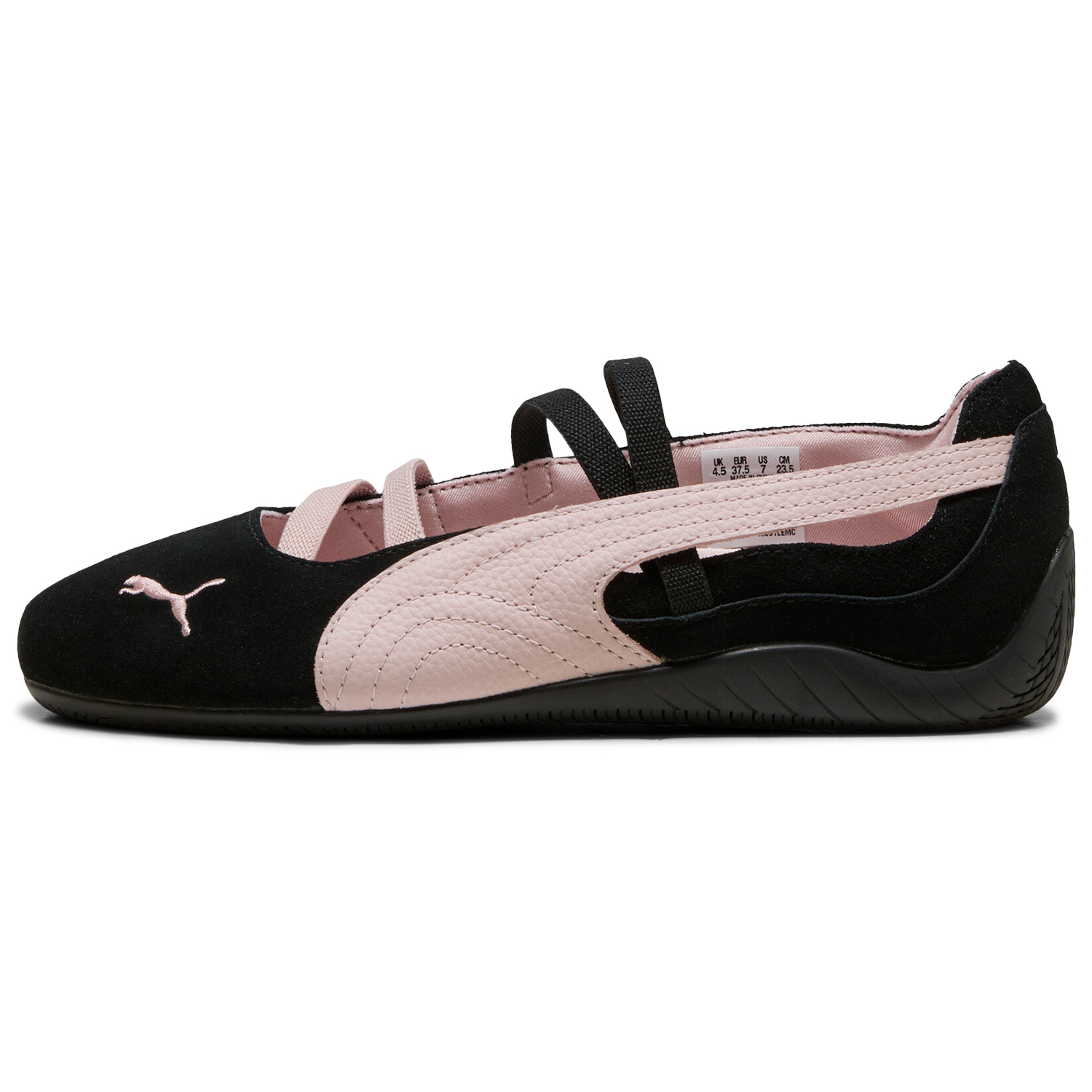 (Women) PUMA Speedcat Ballet Mary Jane Shoes Black Pink Retro Comfort Fashion. 406334-02
