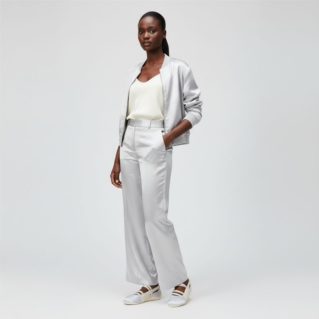 Lookbook (W) Puma Speedcat Ballet Satin ''Silver Mist Warm White'' Wanita. 404383-03