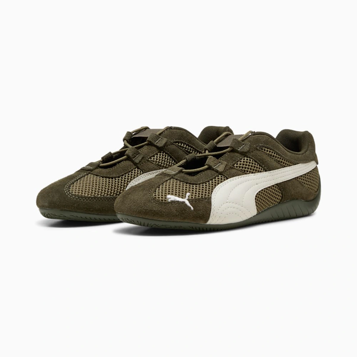(Women) Puma Speedcat Go Dark Olive/Warm White
