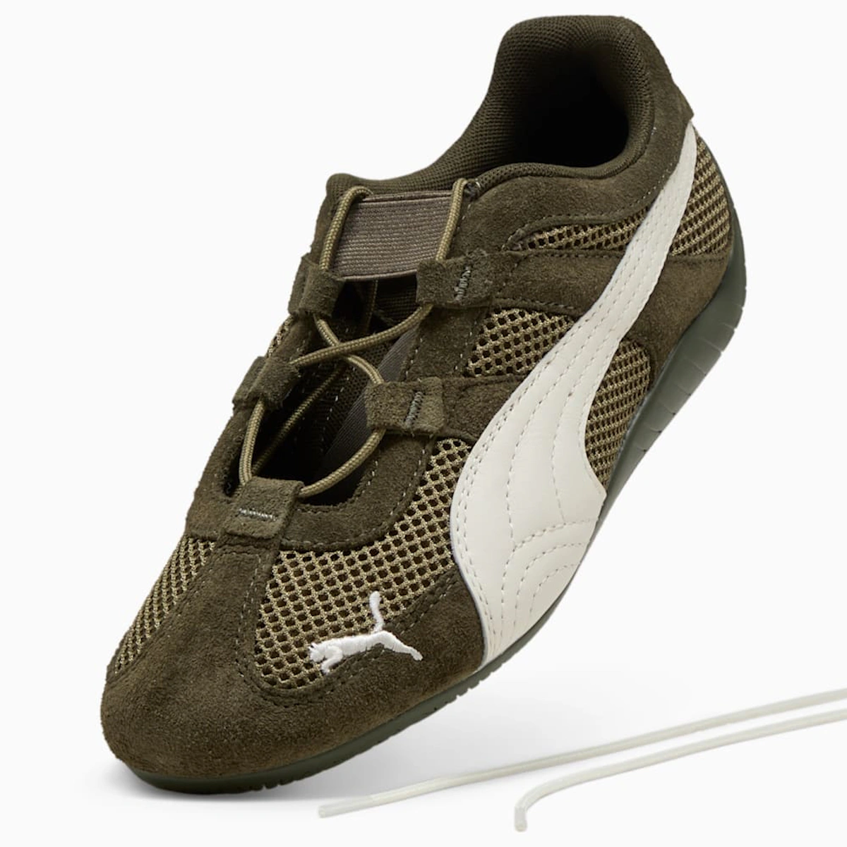 (Women) Puma Speedcat Go Dark Olive/Warm White