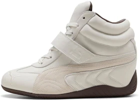(Women) Puma Speedcat Wedge White Brown 408120-01 (Women) Puma Speedcat Wedge White Brown 408120-01
