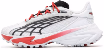 (Women) Puma Spirex Motogame Sneakers 'White Red Silver Mist' 397272-01 (Women) Puma Spirex Motogame Sneakers 'White Red Silver Mist' 397272-01