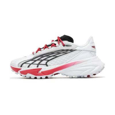 (W) Puma Spirex Motogame Sneakers 'White Red Silver Mist'