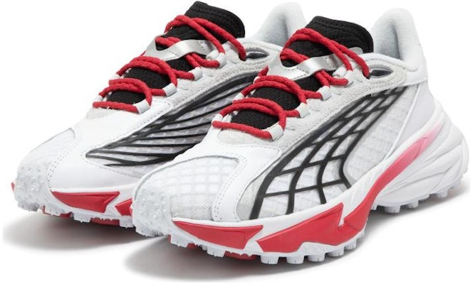 (W) Puma Spirex Motogame Sneakers 'Putih Merah Perak Mist' 397272-01 Purchase (W) Puma Spirex Motogame Sneakers 'Putih Merah Perak Mist' 397272-01