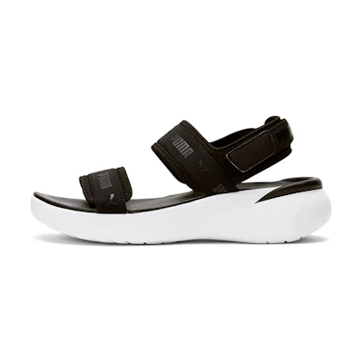 (W) Puma Sportie Sandle 'Black White'