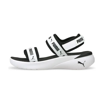 (W) Puma Sportie Sandal 'White Black'