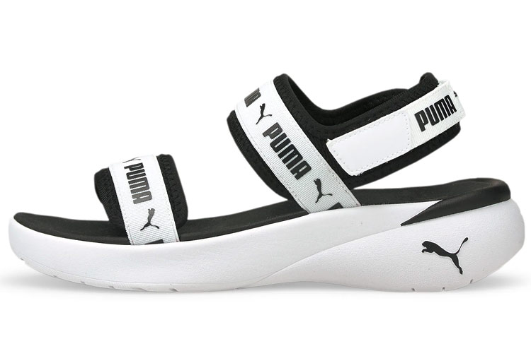 (Women) Puma Sportie Sandal 'White Black' 381172-05