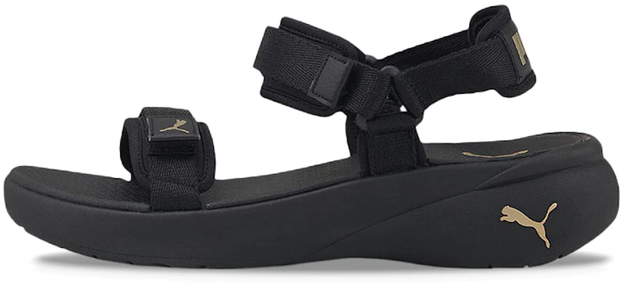 (W) Puma Sporty Vola Sandalen ''Zwart Team Goud'' 384132-01 Buy (W) Puma Sporty Vola Sandalen ''Zwart Team Goud'' 384132-01