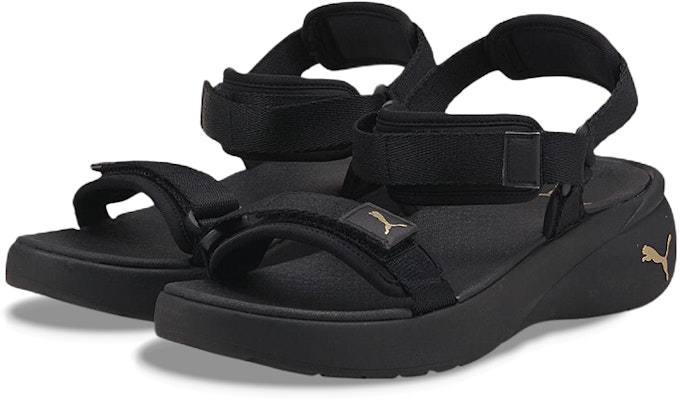 (Women) Puma Sporty Vola Sandal 'Black Team Gold' 384132-01 Lookbook (Women) Puma Sporty Vola Sandal 'Black Team Gold' 384132-01