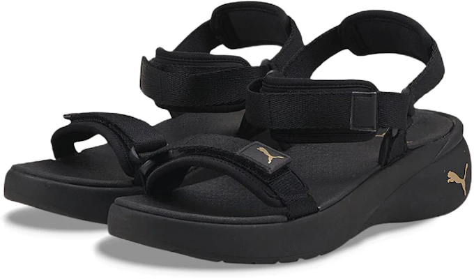(W) Puma Sporty Vola Sandalen ''Zwart Team Goud'' 384132-01 Lookbook (W) Puma Sporty Vola Sandalen ''Zwart Team Goud'' 384132-01