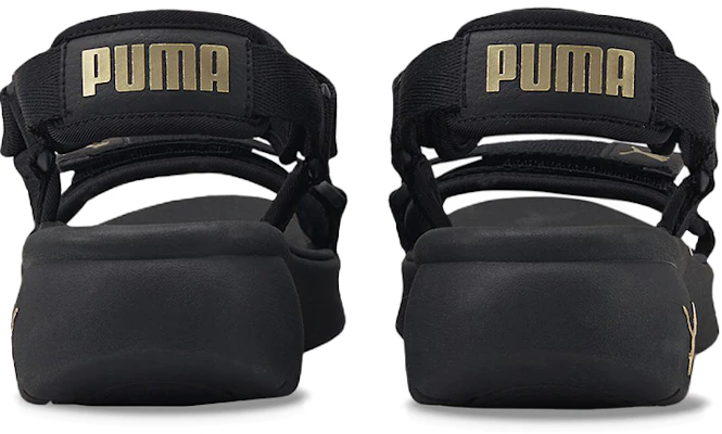 (W) Puma Sporty Vola Sandalen ''Zwart Team Goud'' 384132-01 Purchase (W) Puma Sporty Vola Sandalen ''Zwart Team Goud'' 384132-01