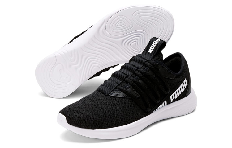 Lookbook (W) Puma Star Vital ''Confort Durable Absorbant Chocs Baskets Basses Noir Blanc'' 194331-10