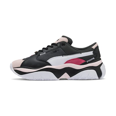 (W) Puma Storm Anti-Valentine's Day Low-top Running Shoes Black/White