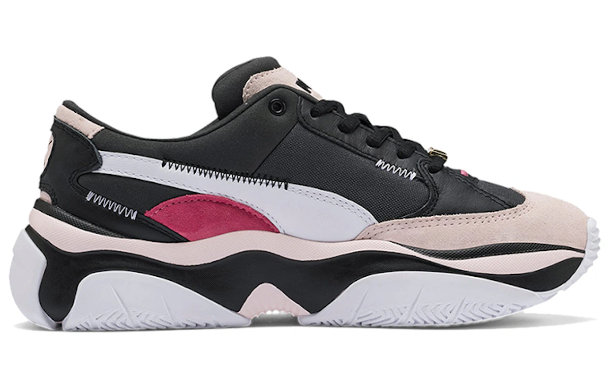 (Women) Puma Storm Anti-Valentine's Day Low-top Running Shoes Black/White