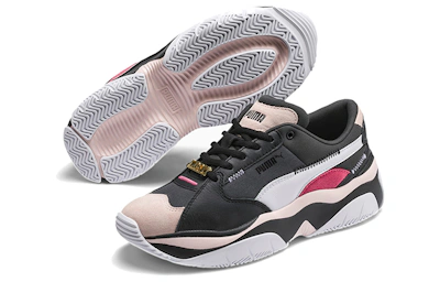 (Women) Puma Storm Anti-Valentine's Day Low-top Running Shoes Black/White