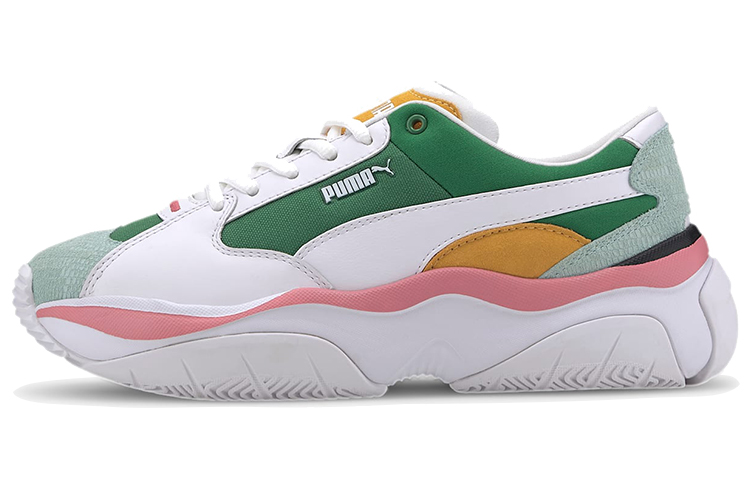 (Women) Puma Storm.Y Color Block 'White Green' 371731-01