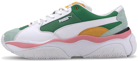 (Women) Puma Storm.Y Color Block 'White Green' 371731-01 (Women) Puma Storm.Y Color Block 'White Green' 371731-01