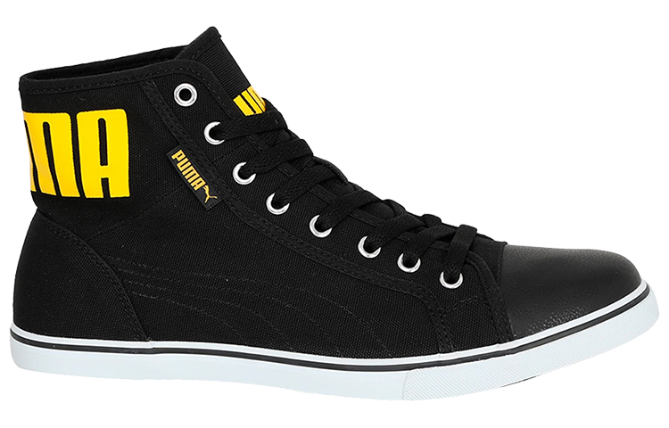 Order (W) 푸마 스트릿볼러 미드 블랙 옐로우 화이트 (Puma Streetballer Mid Black Yellow White) 366153-05
