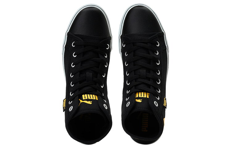 Lookbook (W) 푸마 스트릿볼러 미드 블랙 옐로우 화이트 (Puma Streetballer Mid Black Yellow White) 366153-05