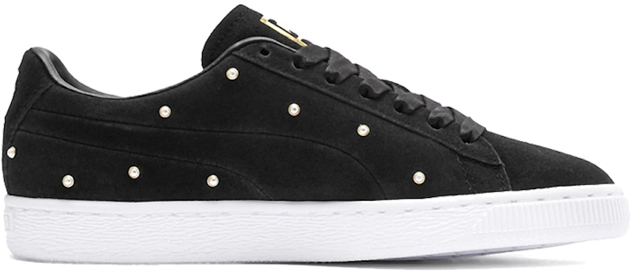 (W) Puma Pearl Studs Suede 'Putih Hitam Emas' 369934-01 Order (W) Puma Pearl Studs Suede 'Putih Hitam Emas' 369934-01