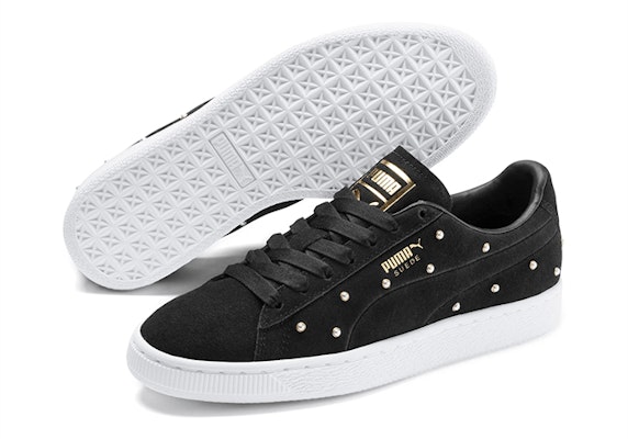 (W) Puma Pearl Studs Suede 'Putih Hitam Emas' 369934-01 Lookbook (W) Puma Pearl Studs Suede 'Putih Hitam Emas' 369934-01