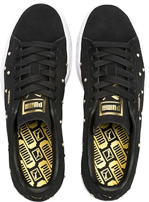 (W) Puma Pearl Studs Suede 'Putih Hitam Emas' 369934-01 Shop (W) Puma Pearl Studs Suede 'Putih Hitam Emas' 369934-01