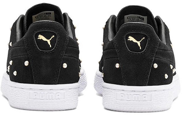 (W) Puma Pearl Studs Suede 'Putih Hitam Emas' 369934-01 Purchase (W) Puma Pearl Studs Suede 'Putih Hitam Emas' 369934-01