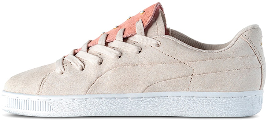 (W) Puma Suede Crush Perlas Zapatillas Casual Khaki/Rosa/Blanco 370380-02 Buy (W) Puma Suede Crush Perlas Zapatillas Casual Khaki/Rosa/Blanco 370380-02
