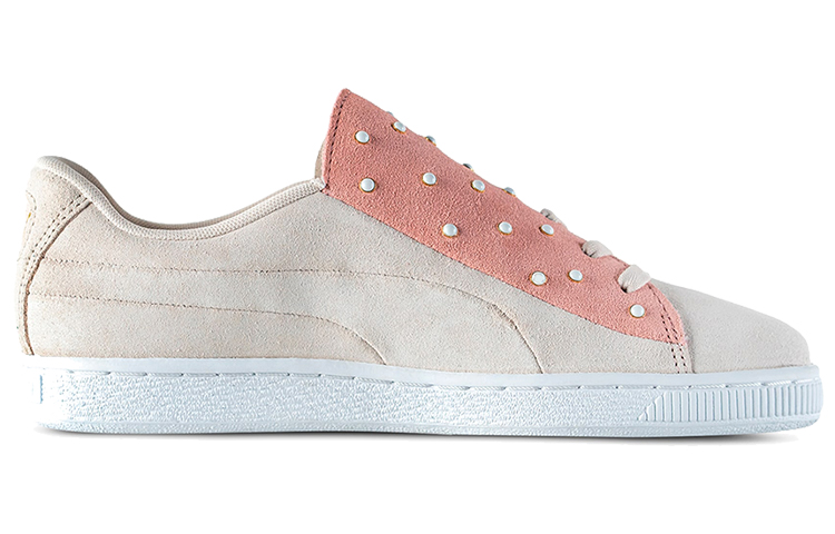 Order (W) Puma Suede Crush Perlas Zapatillas Casual Khaki/Rosa/Blanco 370380-02