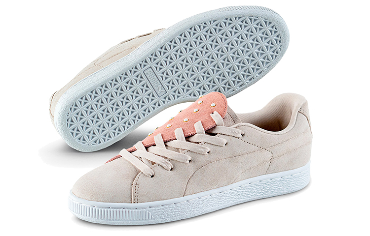 Purchase (W) Puma Suede Crush Perlas Zapatillas Casual Khaki/Rosa/Blanco 370380-02