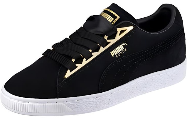 (W) Puma Suede 'Jewel Metallic' Emas Perhiasan 366725-01 Lookbook (W) Puma Suede 'Jewel Metallic' Emas Perhiasan 366725-01