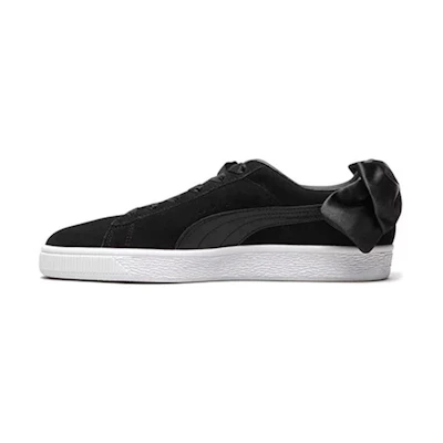 (W) Puma Suede Bow Wn'S Black