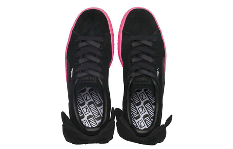 Lookbook (W) 彪马绒面蝴蝶结休闲鞋'黑粉' 367453-02