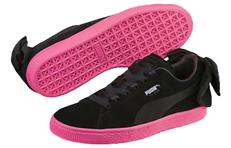 Purchase (W) 彪马绒面蝴蝶结休闲鞋'黑粉' 367453-02