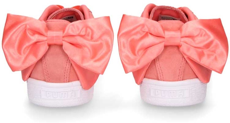(W) Puma Suede Bow 'Shell Pink' Wanita Kulit Kerang Merah Muda 367317-01 Details for (W) Puma Suede Bow 'Shell Pink' Wanita Kulit Kerang Merah Muda 367317-01