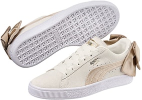 PUMA 麂皮蝴蝶結運動鞋 女款 金粉 Lookbook PUMA 麂皮蝴蝶結運動鞋 女款 金粉