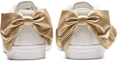 PUMA 麂皮蝴蝶結運動鞋 女款 金粉 Purchase PUMA 麂皮蝴蝶結運動鞋 女款 金粉