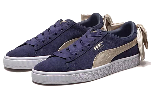 Shop (W) 彪马 Suede Bow Varsity 'Peacoat' 运动鞋 367732-02