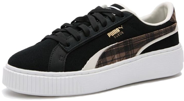 (W) Puma Suede Plat Form Plaid 'Hitam' 395228-01 Buy (W) Puma Suede Plat Form Plaid 'Hitam' 395228-01