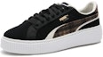 Buy (W) Puma Suede Plat Form Plaid 'Hitam' 395228-01
