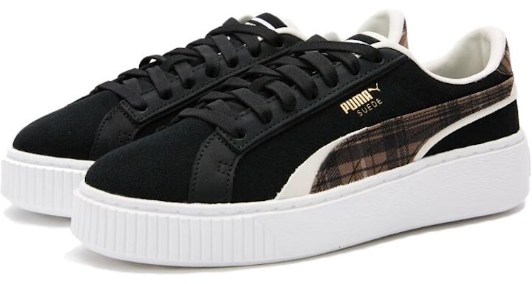 (W) Puma Suede Plat Form Plaid 'Hitam' 395228-01 Order (W) Puma Suede Plat Form Plaid 'Hitam' 395228-01