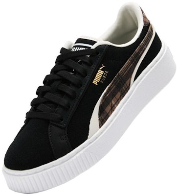 (W) Puma Suede Plat Form Plaid 'Hitam' 395228-01 Lookbook (W) Puma Suede Plat Form Plaid 'Hitam' 395228-01