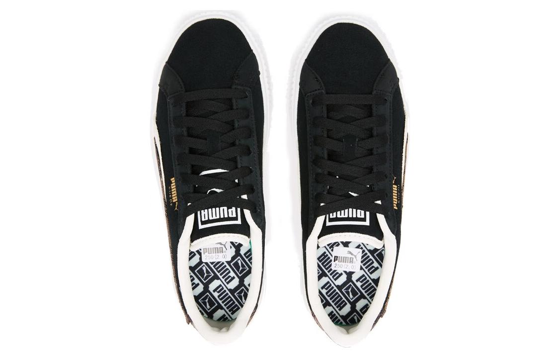 Purchase (W) Puma Suede Platform Cuadros 'Negro' 395228-01