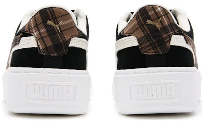 (W) Puma Suede Plat Form Plaid 'Hitam' 395228-01 Details for (W) Puma Suede Plat Form Plaid 'Hitam' 395228-01