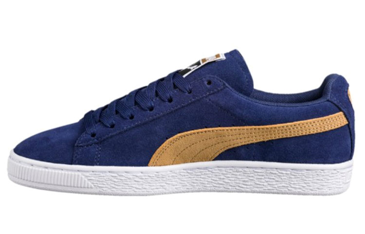 Buy (W) 彪马麂皮经典蓝橙拼接配色 355462-54