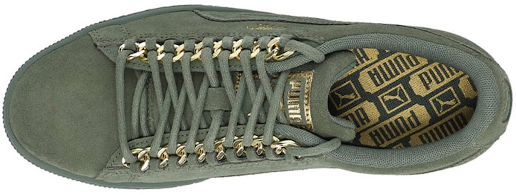 (Women) Puma Suede Classic Chain 'Dark Green' 368134-01 Shop (Women) Puma Suede Classic Chain 'Dark Green' 368134-01