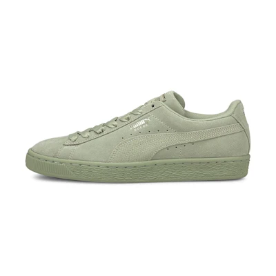 (W) Puma Suede Classic Leisure Board Shoes Green